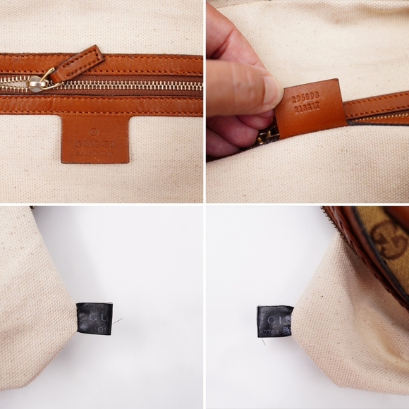 AV04 ❤️ GUCCI Monogram Brick Lane Boston - Picture 14 of 15